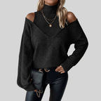 Élise – Elegant Layered Knit Sweater