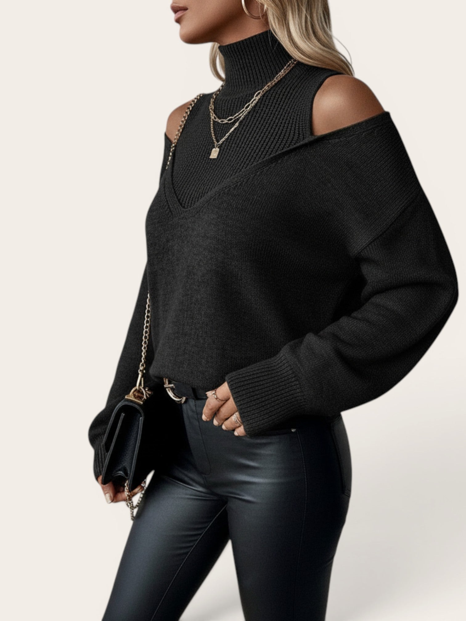 Élise – Elegant Layered Knit Sweater