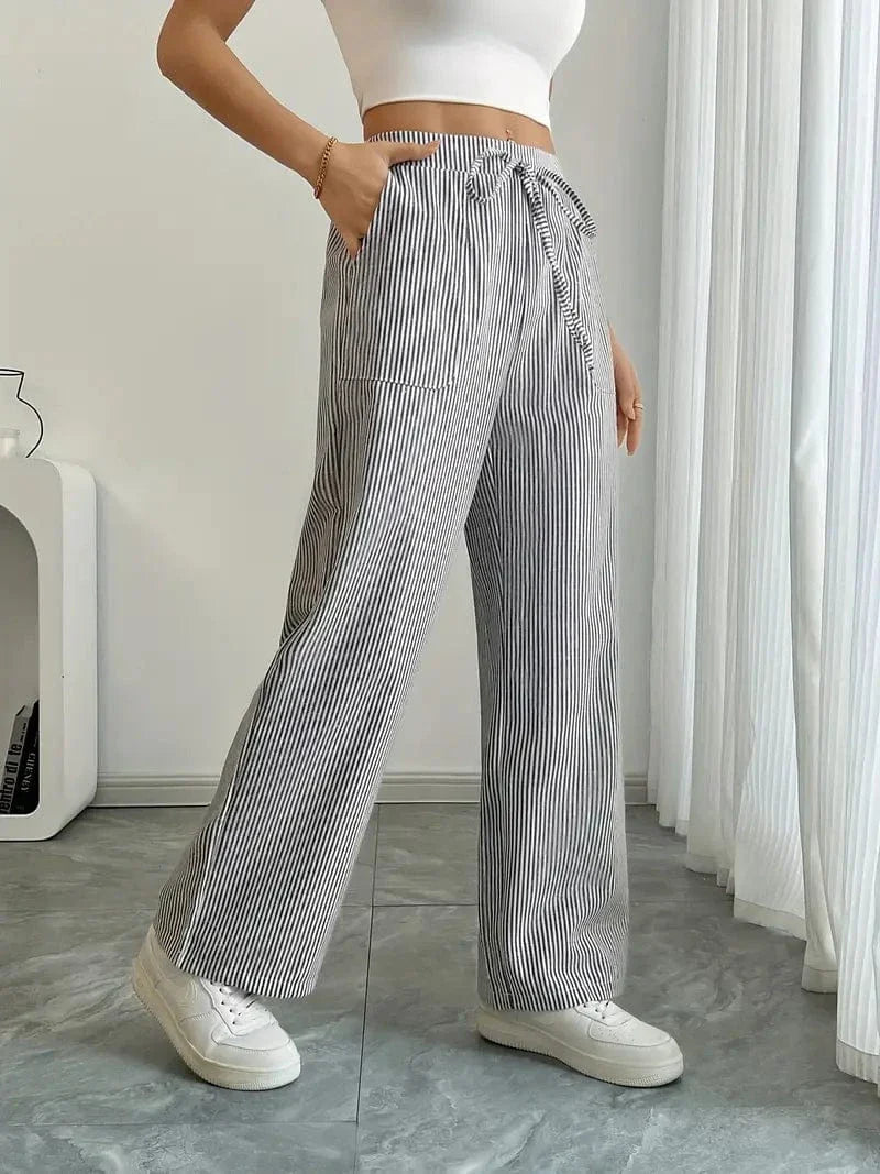 Liora – Striped Wide-Leg Pants