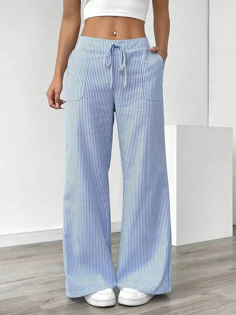 Liora – Striped Wide-Leg Pants