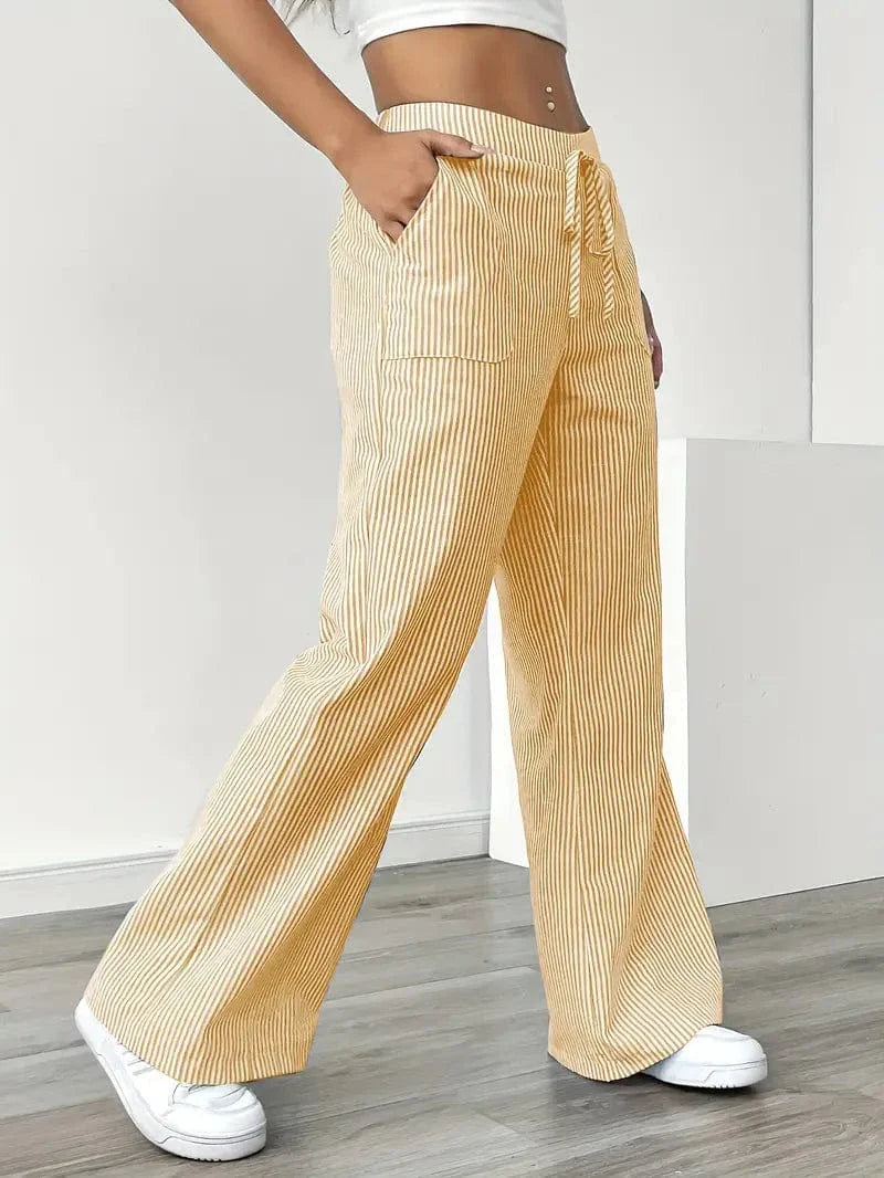 Liora – Striped Wide-Leg Pants
