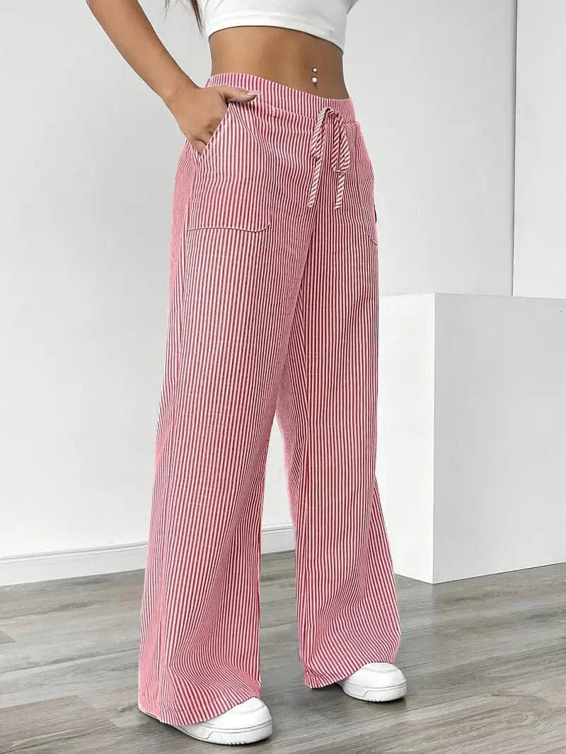 Liora – Striped Wide-Leg Pants