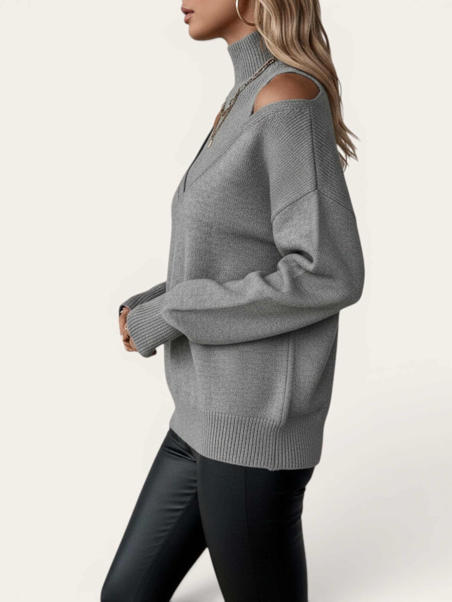 Élise – Elegant Layered Knit Sweater