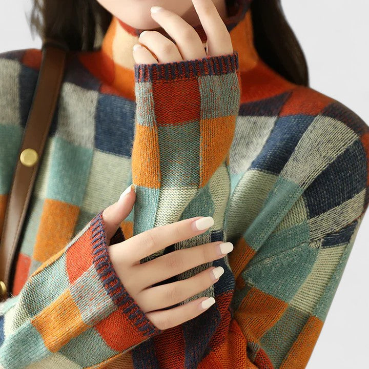 Emersyneh – Colorful Artisan Knit Sweater