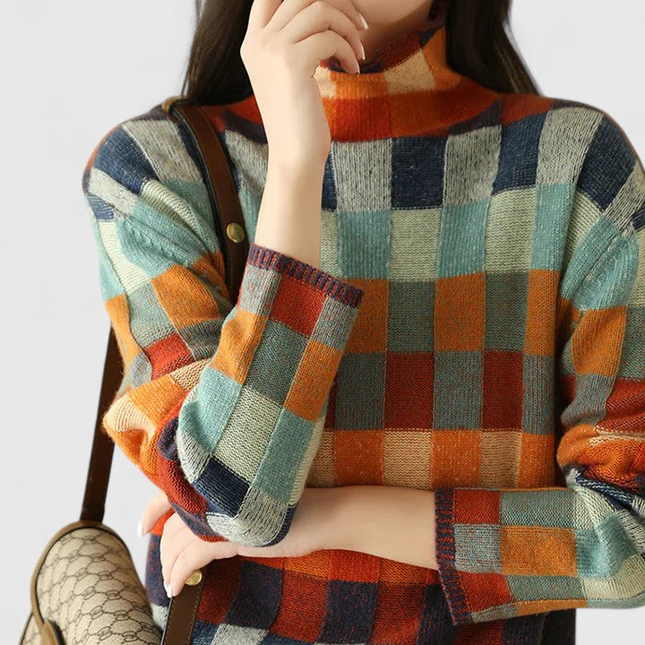 Emersyneh – Colorful Artisan Knit Sweater