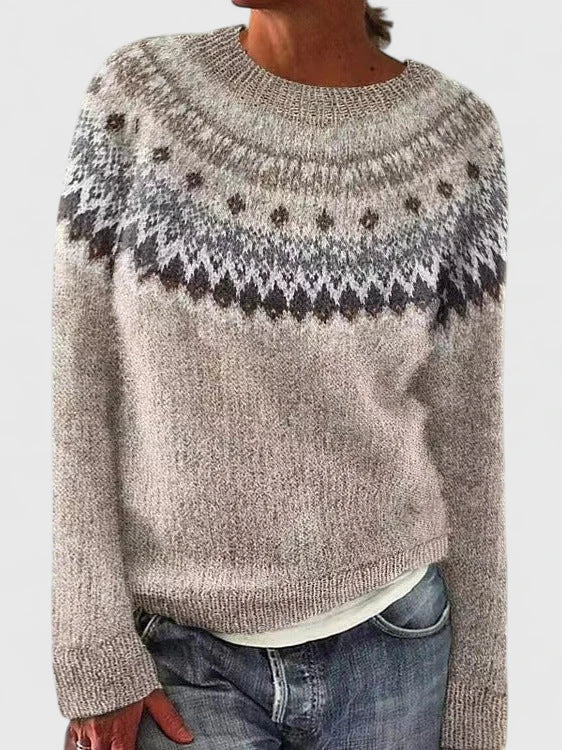 Yvanderrah – Nordic Pattern Cozy Sweater